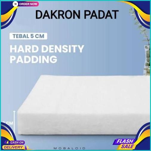 Promo Dakron Padat Lembaran Tebal 5Cm & 3Cm Hdp Filter Kolam Bahan Kasur Refill