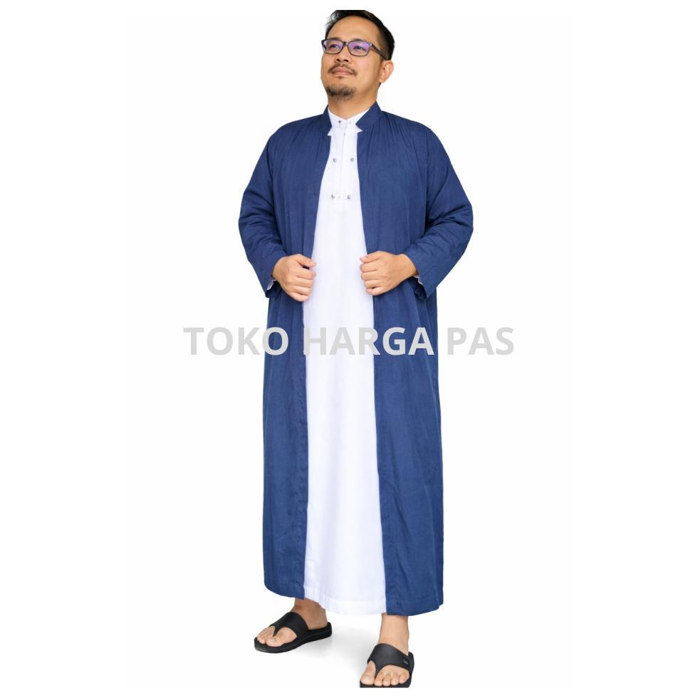 HOT GROSIR GAMIS LUARAN PRIA - Jubah Luaran pria harga konveksi - jubah belah dua pria KEKINIAN