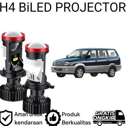 Original 2Pcs Lampu Utama Led H4 Projector High Power Mobil Toyota Kijang Kapsul Lgx Lsx Krista 1997