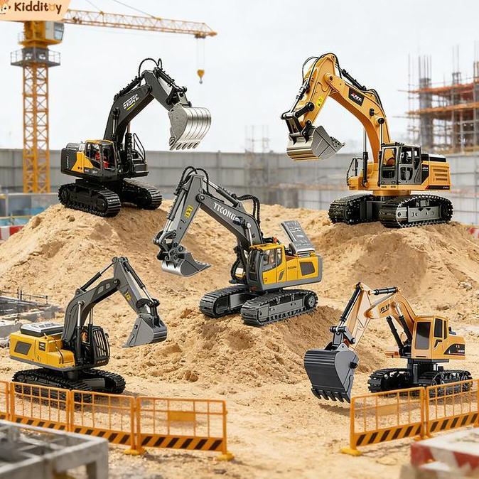 Kids Mainan Excavator Remote Control Besar Mobil Ekskavator Rc Excavator