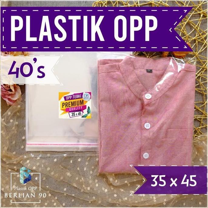 Savexz- Plastik Opp Lem 35X45 Cm Tebal 40 Micron / Plastik Opp Seal