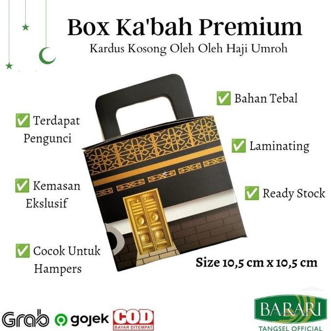 Savexz- Kardus Kosong 1 Pack Isi 50 Pcs Oleh Oleh Haji Umroh Bentuk Ka'Bah Kardus Lipat Hampers