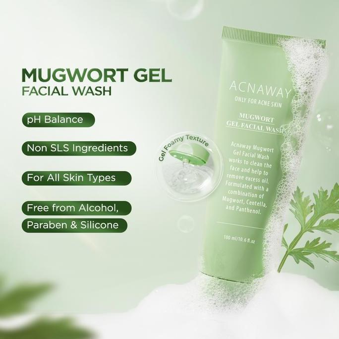 Bersihh- Acnay Bundle 2 In 1 Mugwort Gel Facial Sh + Acne Clear Bar Soap Facial Cleanser & Body Sh S