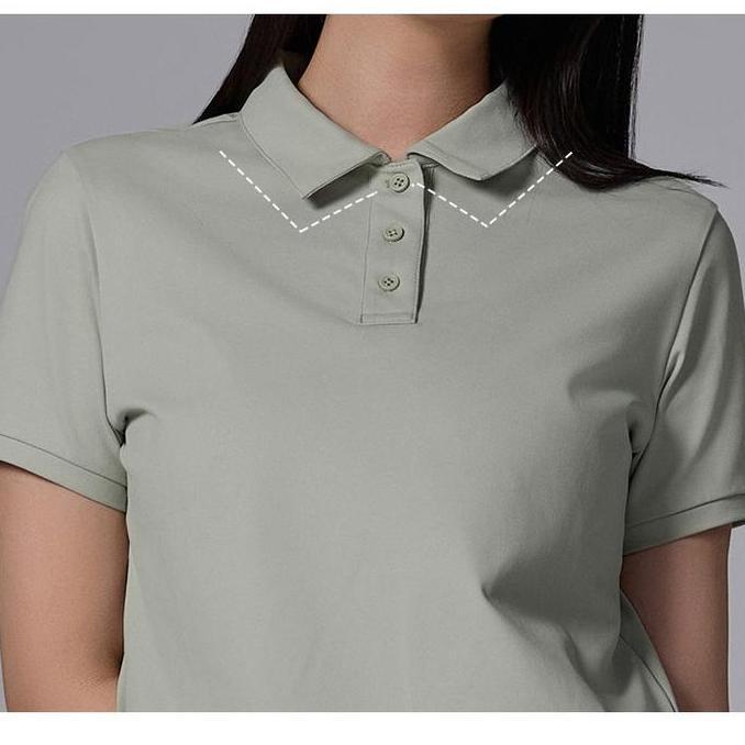 [Minne] Stl Cotton Touch Stretch Basic Fit Collar Short Sleeve