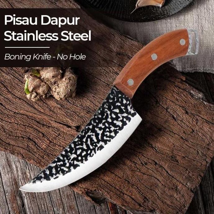 NEW Pisau Daging Mini Stainless Super Tajam Pisau Dapur Baja Pisau Carbon