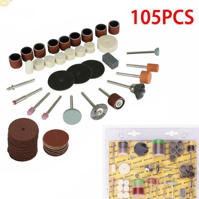 Clamme- Mata Bor 105Pcs Tuner Cuner Mini Cutting Wheel Mata Gerinda Mini Poles