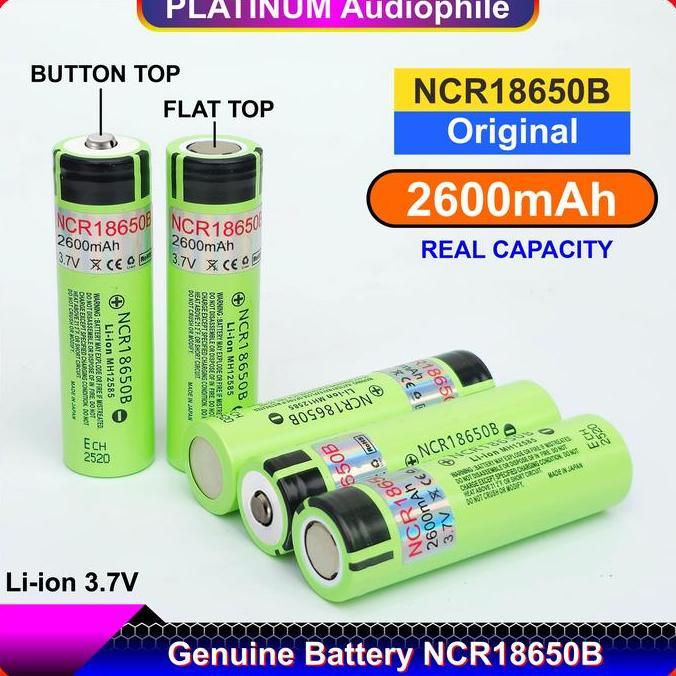 Baterai 18650 2600MAH 3.7V 4.2V Batre Original Battery Lithium Li-ion NCR 18650B