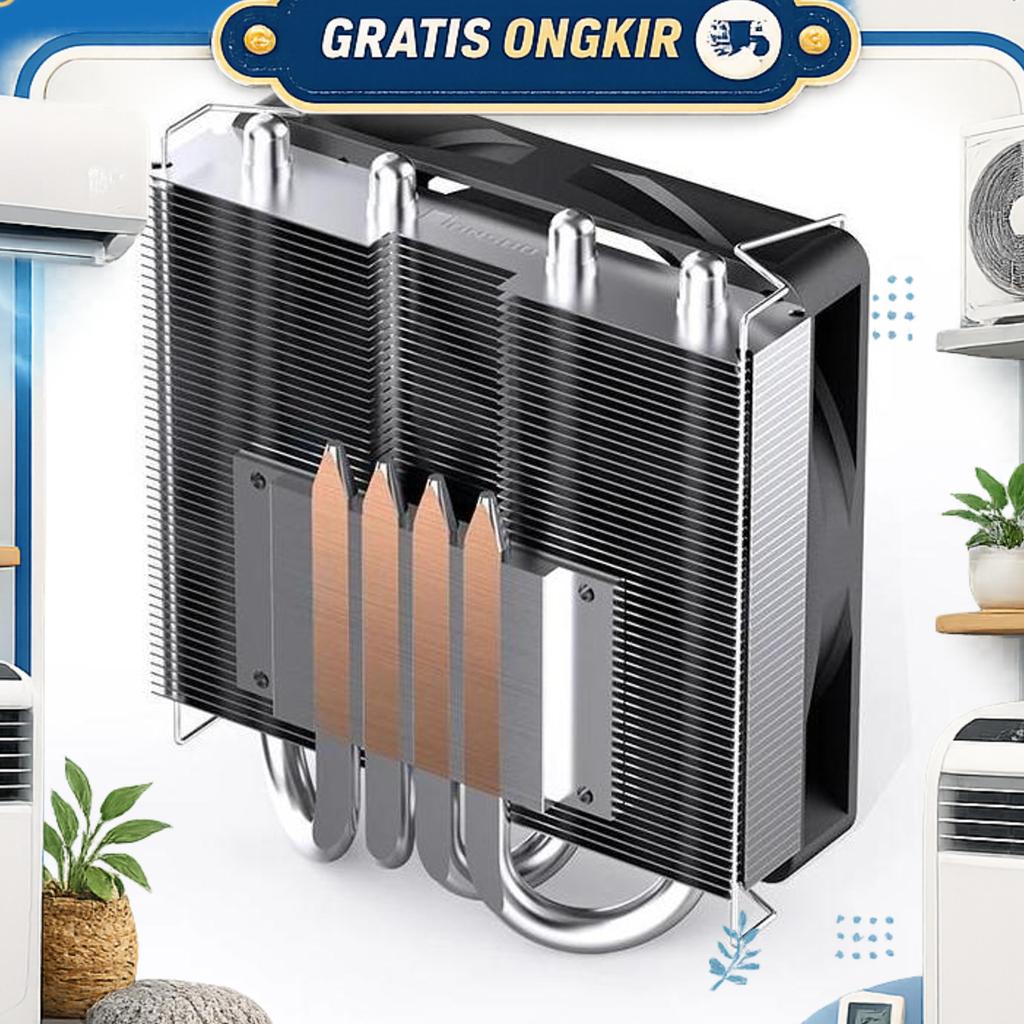 Jonsbo Hp-400S Low Profile Cpu Cooler Intel Amd