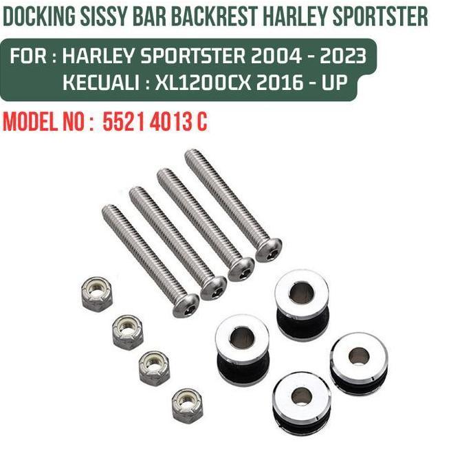 DOCKING SISSY BAR BACKREST HARLEY SPORTSTER 2004-2023 5521 4013 C