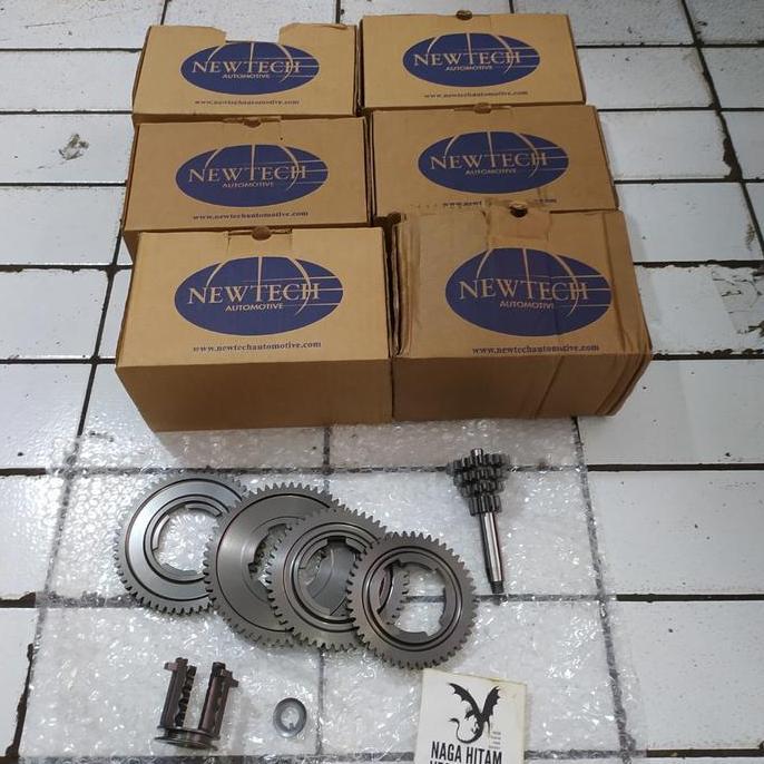 GEAR SET 4 SPEED VESPA SMALLFRAME BY NEWTECH PTS SPECIAL BARU CAKEP CAKRA