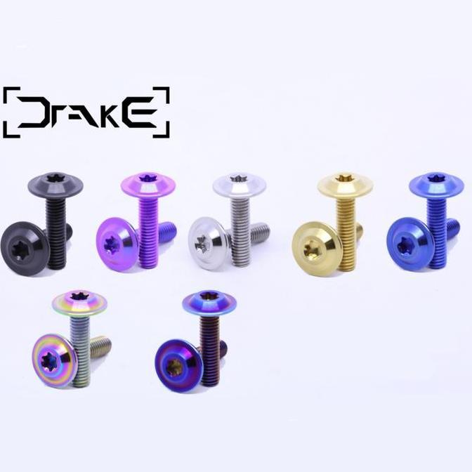 Baut Titanium Drake M6X25Mm Baut 10 M6