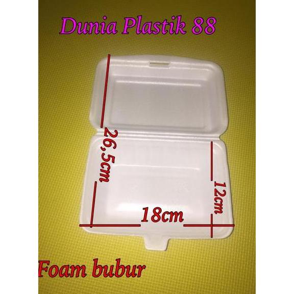 Handx- Foam Bubur / Styrofom / Sterofoam / Sterofom / Gabus / Box Nasi Kuning