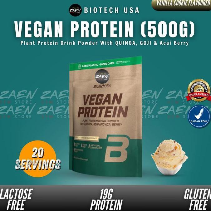 Biotechusa Vegan Protein 500 Grams Plant Protein Drink Powder