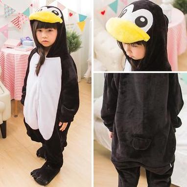 BAJU KOSTUM ONESIE BONEKA PENGUIN ANAK COSPLAY PIYAMA IMPOR
