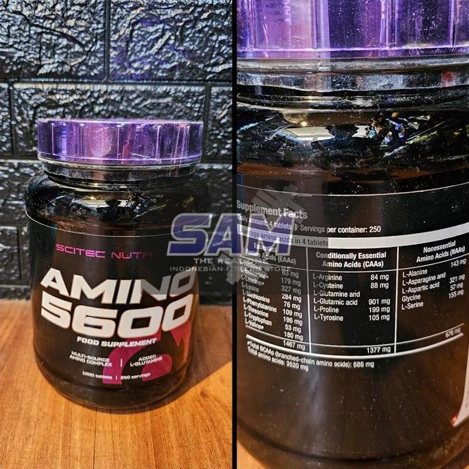 Suplemen Fitness Scitec Amino 5600 1000 Tablet Whey Protein