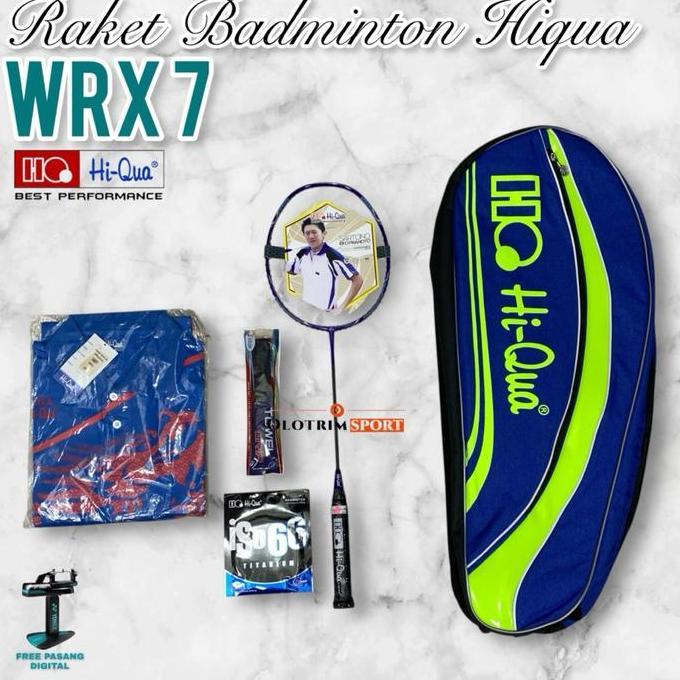 Raket Badminton Hiqua Wrx7 Wrx8 Wrx 7 8 Hi-Qua Original