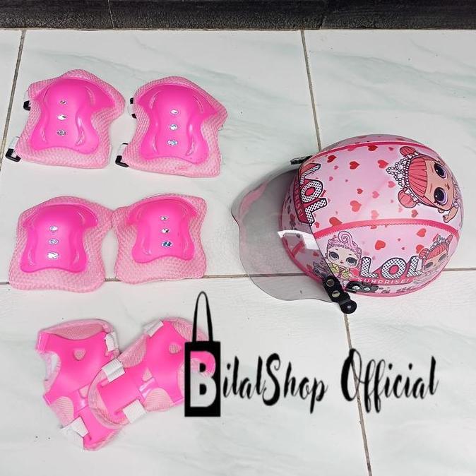 helm sepatu roda / helm anak anak dan deker