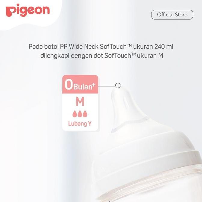 SUPINAHtopSELLER / (3PCS Blister) Nipple PIGEON SofTouch TM Nipple size LLL 15M+ Ori Pigeon Bayi Dis