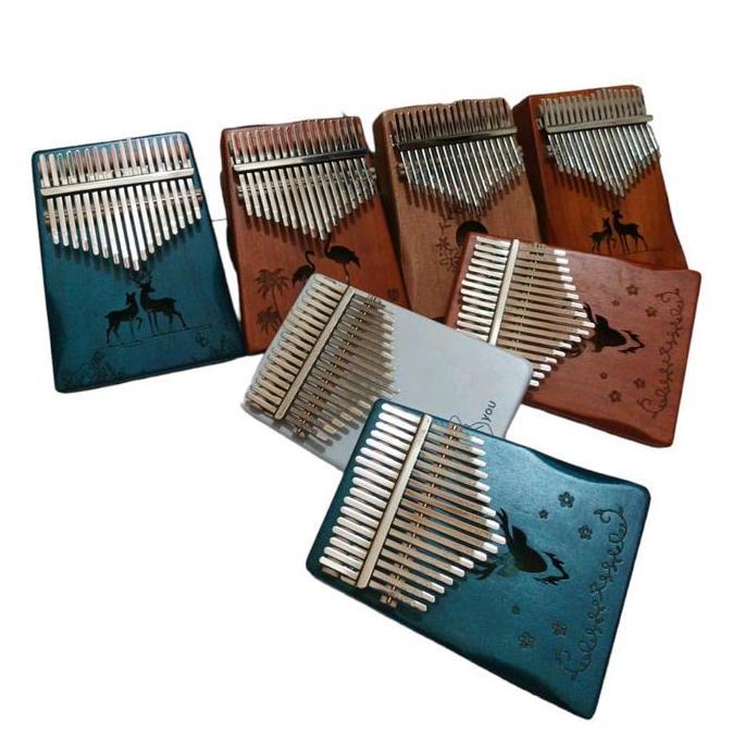 Cocok untuk kado, Kalimba 17 Key ,Kalimba Alat Musik untuk Pemula Piano Jari Kecapi jari Kalimba ,Ka