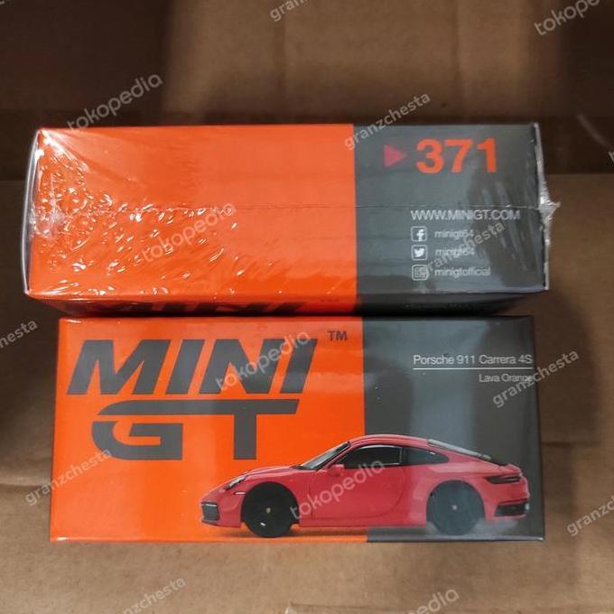 cv.danendra / MINI GT 371 PORSCHE 911 (992) CARRERA S LAVA ORANGE Diskon