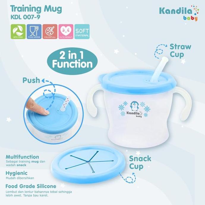 puppy_yq / BOSU399 KANDILA BABY GELAS MINUM ANAK TRAINING MUG 300ml KDL007-9 /  REFILL SEDOTAN BOTOL