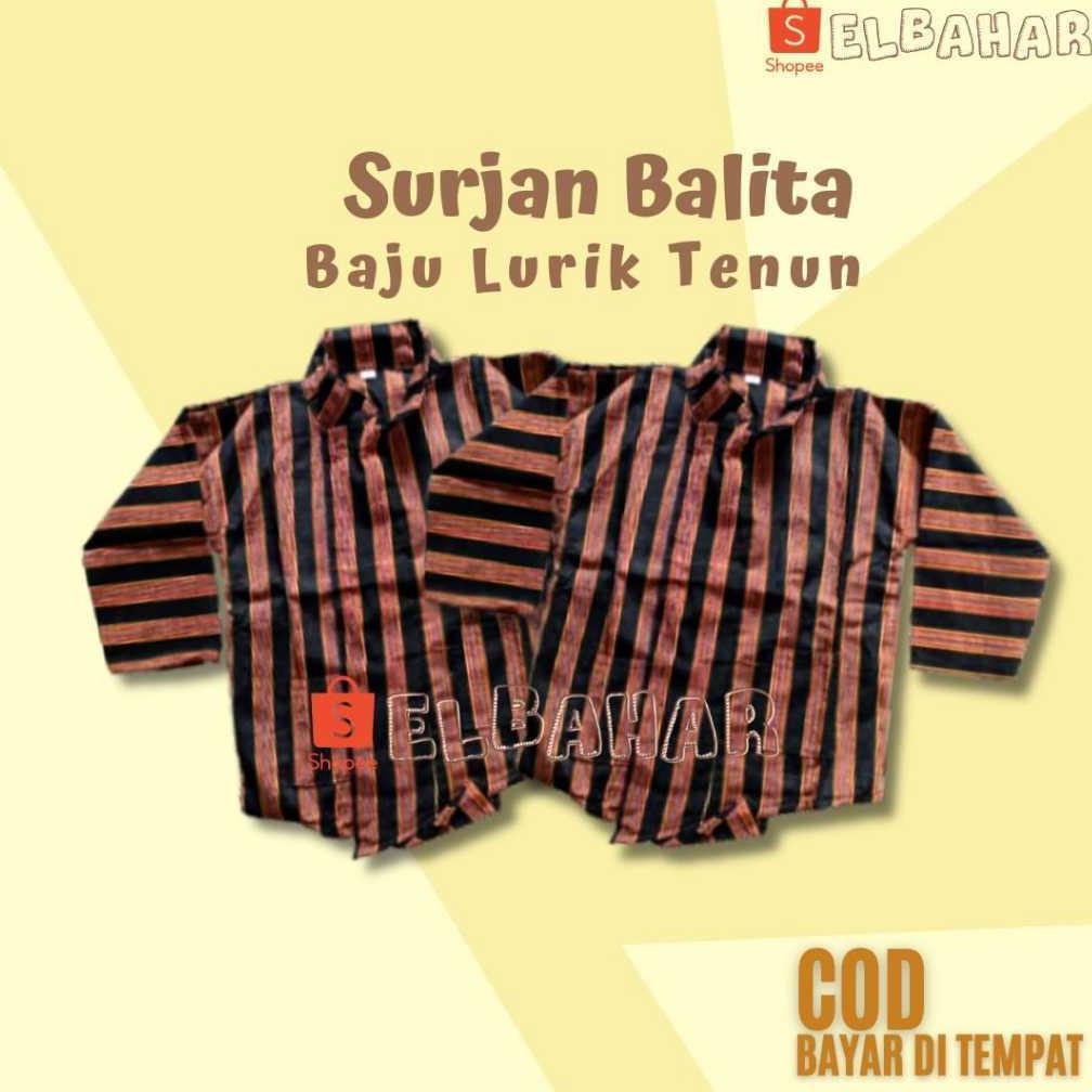 Baju Surjan Kutubaru Kebaya Lurik Balita Garis-Garis