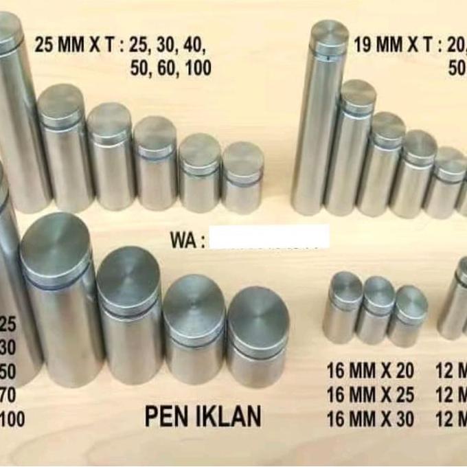 Pen Iklan 25 x 30 Stabil Kaca Sign Board