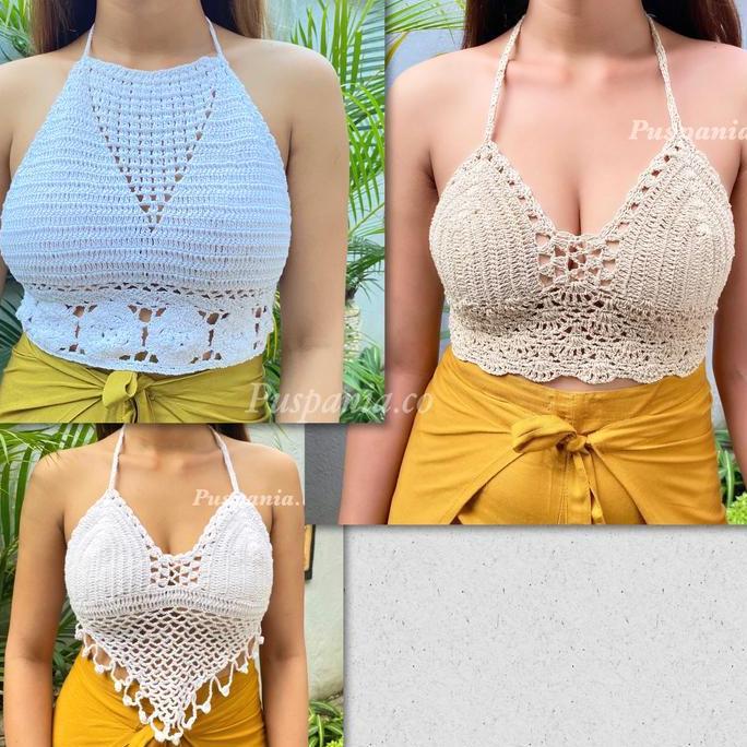BRA BH RAJUT BALI | BIKINI CROCHET BIKINI PANTAI BRA RAJUT BALI
