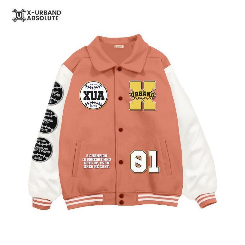 exclusive xua jaket varsity baseball jaket unisex vintage baseball