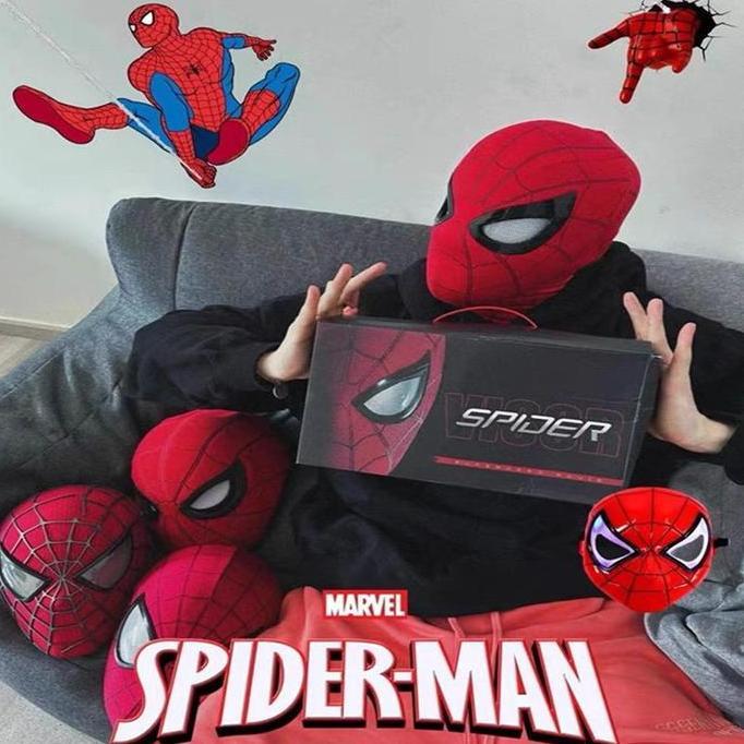 3DEBOZZSKA - DUFFT TOSBISA BERKEDIPTOPENG SPIDERMAN MASK / TOPENG SPIDERMAN ANAK / TOPENG SPIDERMAN 