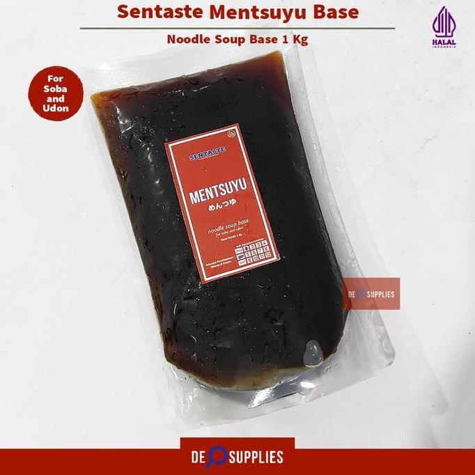 Sentaste Mentsuyu Basic Halal 1kg - Kuah Soba Udon Noodle Soup Base Sop Tsuyu Kecap Jepang