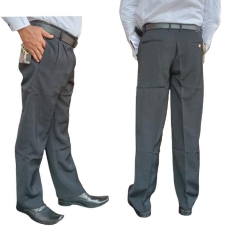 new arrival celana formal pria reguler standar rempel bahan dasar kain premium