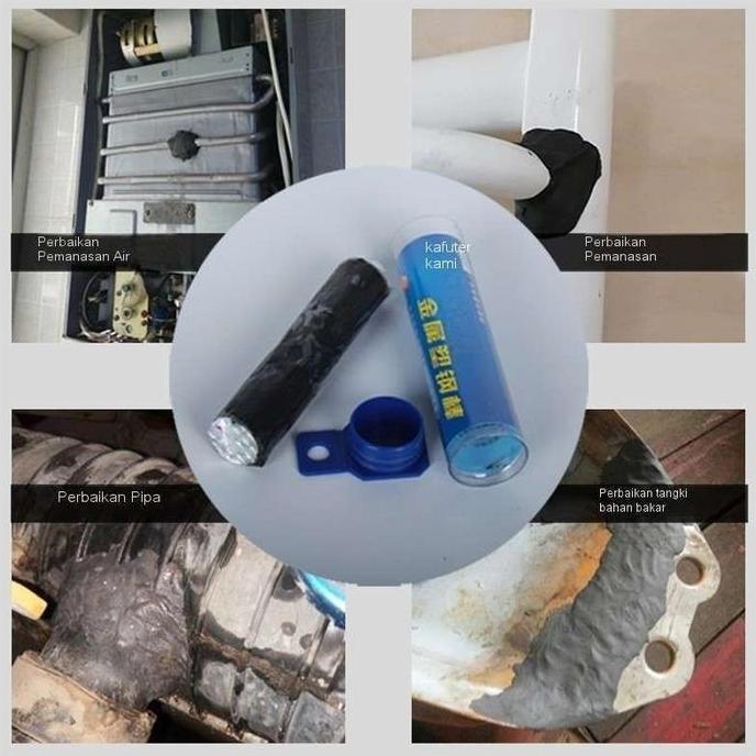 Promo Lem Logam Penambal Anti Bocor Lem Knalpot Motor Mobil Lem Tangki Bocor Serbaguna Cod