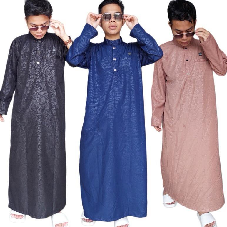 CUCI GUDANG JUBAH SULTAN GAMIS PRIA REMAJA DEWASA MOTIF EMBOS ETNIK