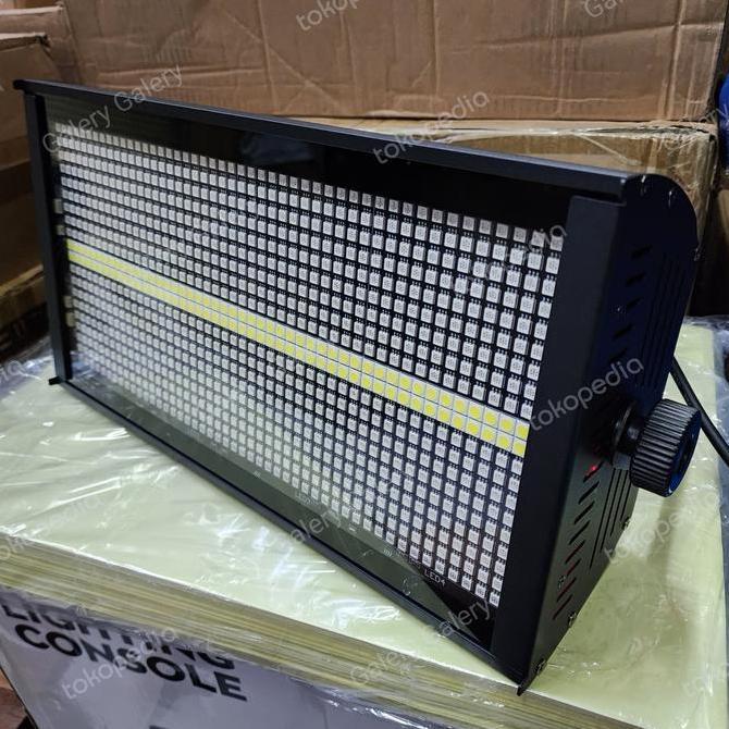 jaestrii / LAMPU STROBO RGB 1000W ATOMIC STROBO RGB 1000W DMX AUTO BODY TEBAL Diskon