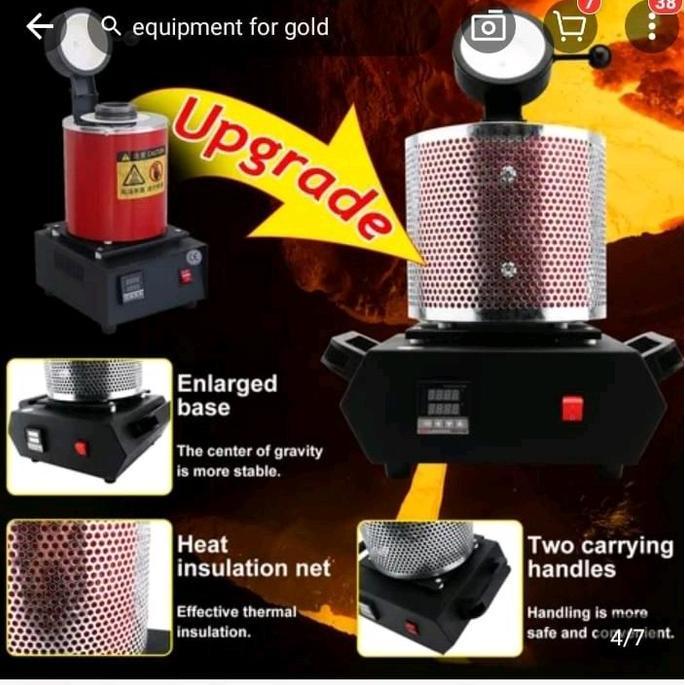 Melting Furnace Alat Pelebur Emas,Timah,Tembaga,Perak / Alat Lebur Logam Listrik Emas,tembaga,timah 