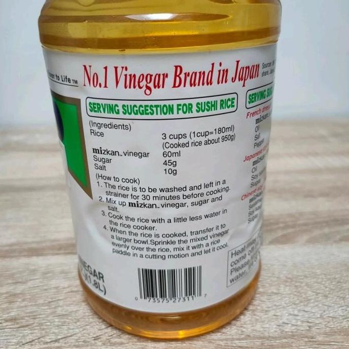 Mizkan Suehiro Su 1.8L - Cuka Beras Fermentasi Grain Vinegar Sushi