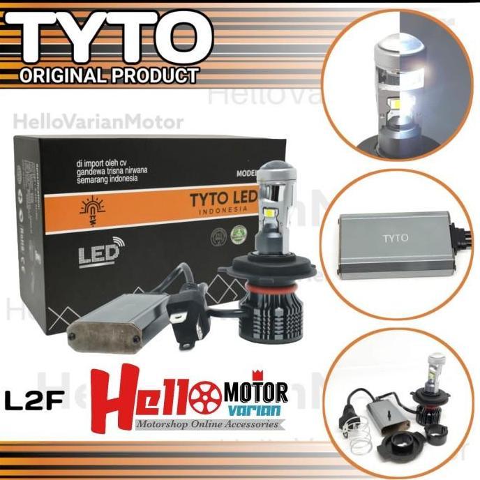 Lampu Utama Led Tyto L2F H4 Lensa Proyektor Mini Plus Kipas