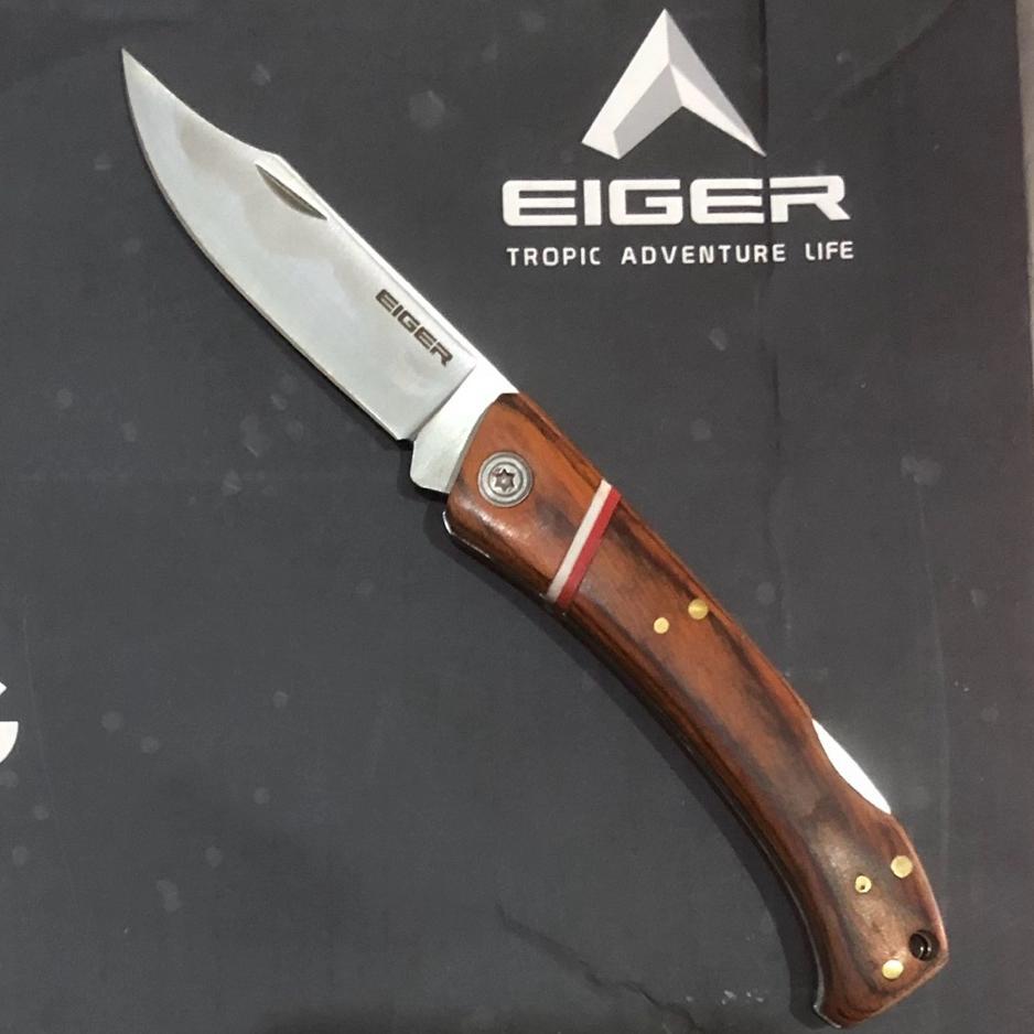 Pisau Lipat Survival Eiger1989 Cazador 420 Stainless Steel