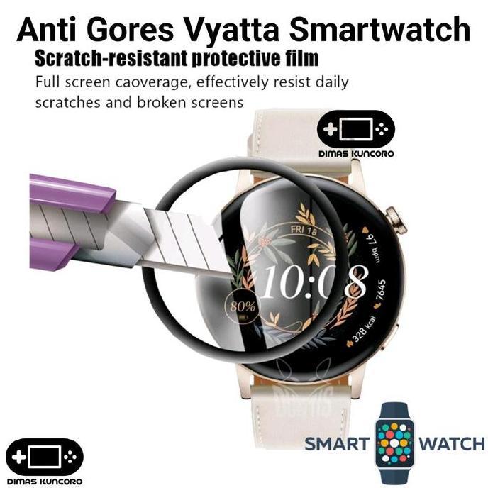Anti Gores Vyatta Smartwatch antigores screen guard protector pelindung layar lcd hydrogel curved vy