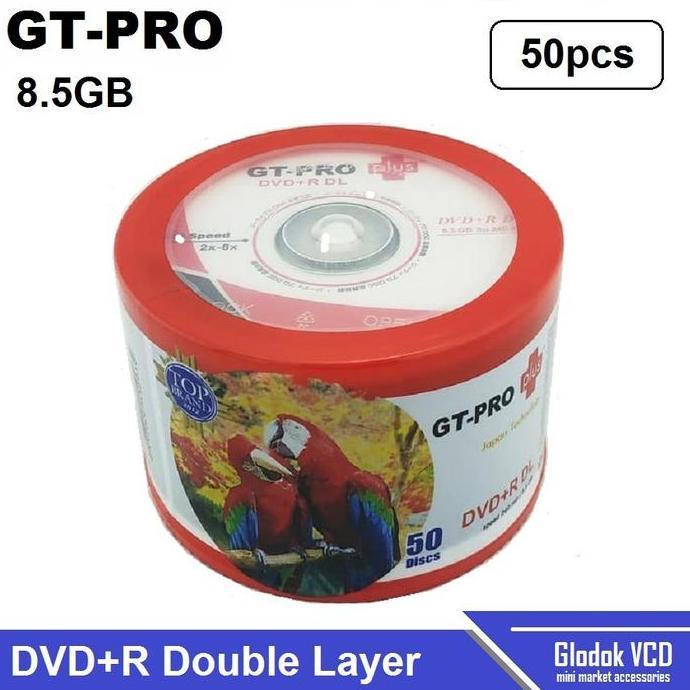 DVD Kosong / CD Disc Blank GT-Pro DVD+R DL 8X Tube 50pcs Double Layer