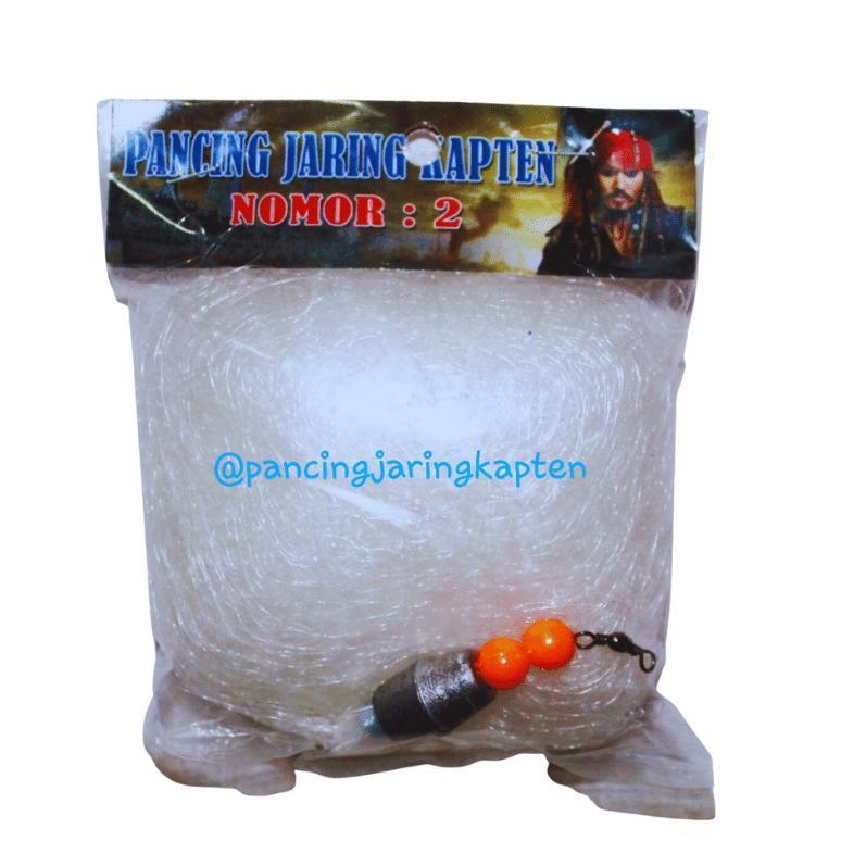 [Kapten] Pancing Jaring Panjang 2 Meter Bom Net Ikan Nila