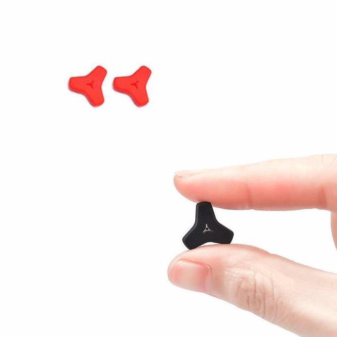 1 Pasang [ Merah ] Pengait Kacamata Silikon - Anti Slip - Earhook Silicone - Penahan Hijab Style - K