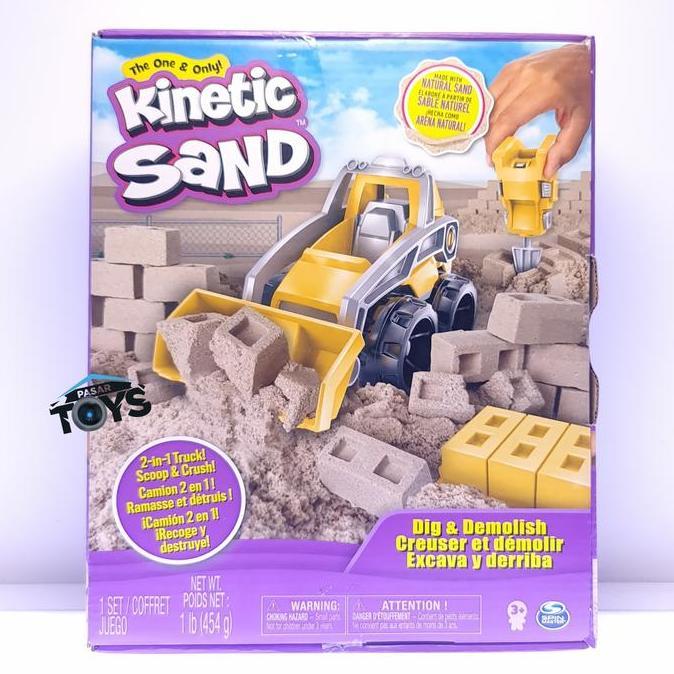 KINETIC SAND DIG & DEMOLISH TRUCK PLAYSET MA99