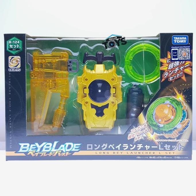 BEYBLADE B-124 LONG BEY LAUNCHER L SET CHO-Z LAYER SYSTEM LEFT SPIN MA99
