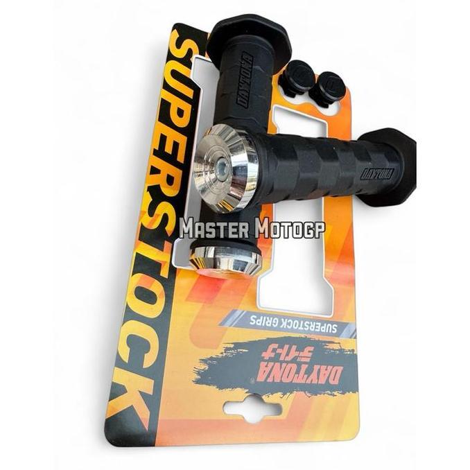 kree.shyna / Hand Grip daytona Octagon + Jalu stang gepeng Ukir RMB aluminium Chrome Grip Daytona ok