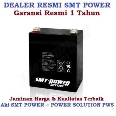 SMT Power SMT064 SMT 064 6v 4,5Ah 4.5Ah BATTERY 6V 4.5 AMPER EMERGENCY LAMP AKI KERING LAMPU BATERAI