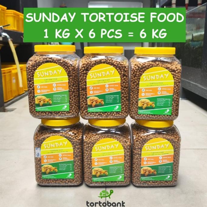 1 KG SUNDAY TORTOISE FOOD 1KG - BUKAN KUNKKA JURASSIC MEIZU JGS PREMIUM GT FREEK GTF PRO REPTILES - 