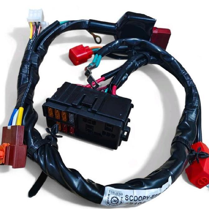 Kabel Aki Accu Baterai Bodi Fullset Rumah Sikring Motor Honda Scoopy ESP Set Komplit Kabel Aki Scoop