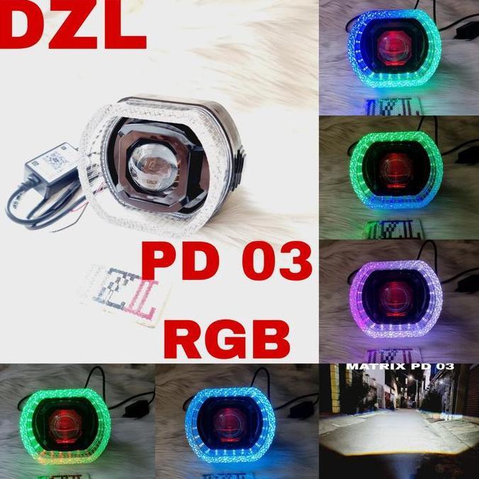 Lampu utama led glight pd 03 matrix x1 ring rgb glory 5d acrylic terlaris